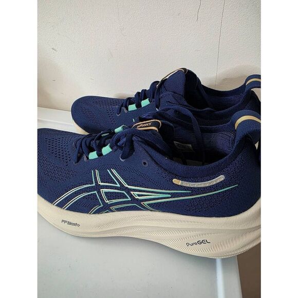 Asics Gel-Nimbus 26 Womens Size 11 Blue Running Training Shoes 1012B601 - Picture 5 of 12